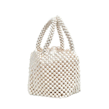 Ivory Beaded Handbag