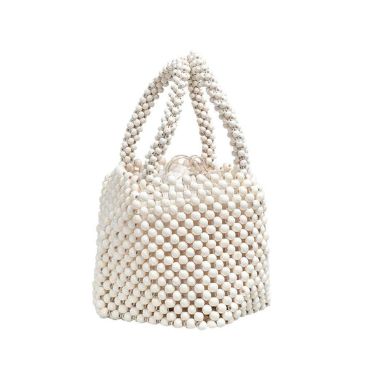 Ivory Beaded Handbag