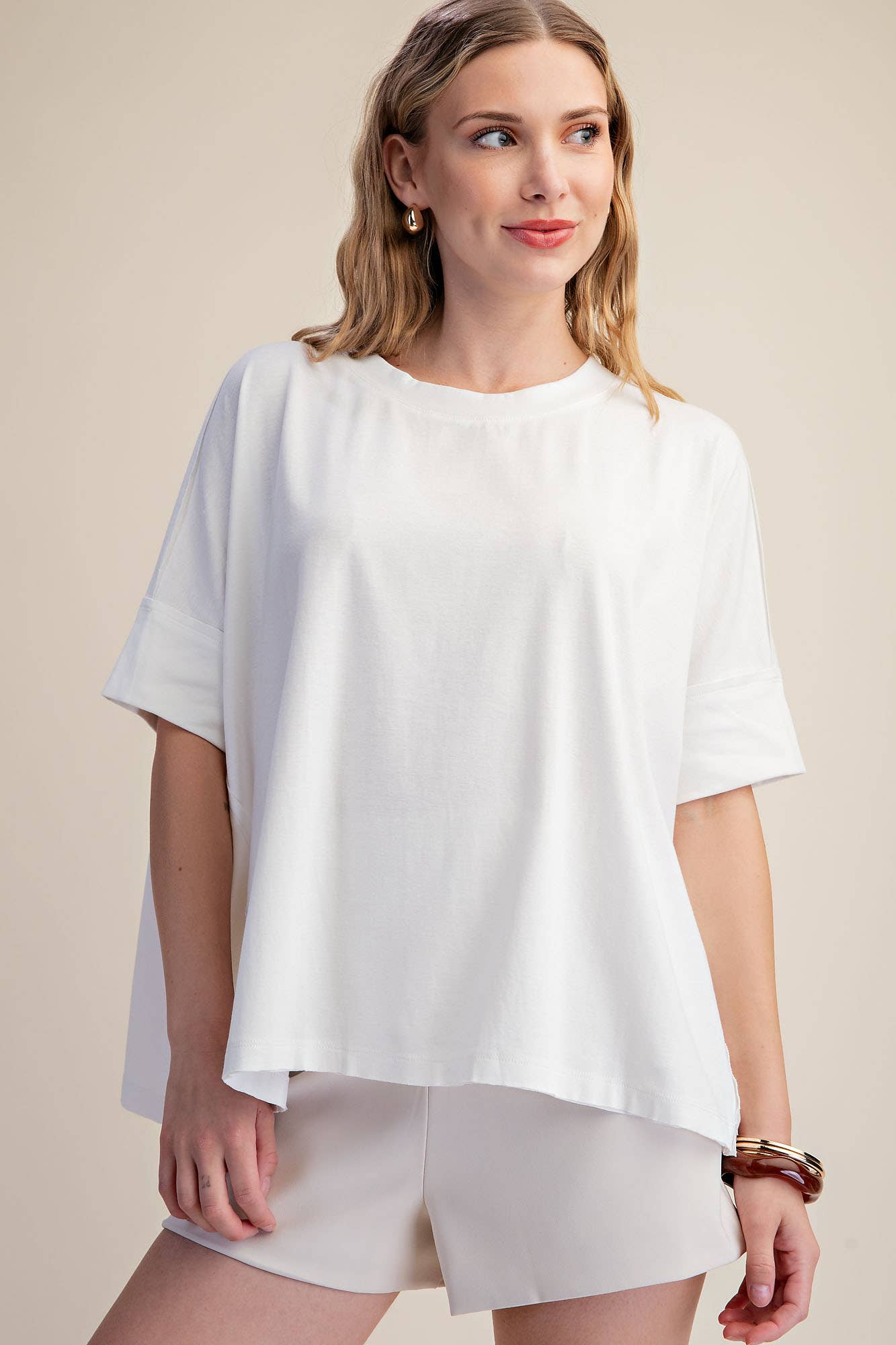 Oversized Ivory T-Shirt