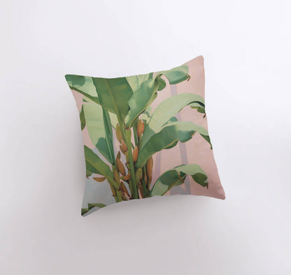 Pink Palm Tree Pillow