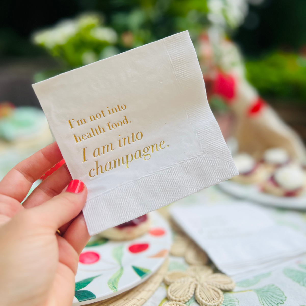 "I Am Into Champagne" Cocktail Napkins