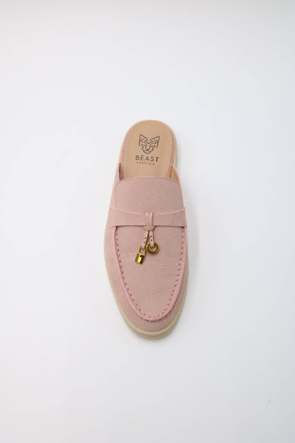 Pink Suede Loafer