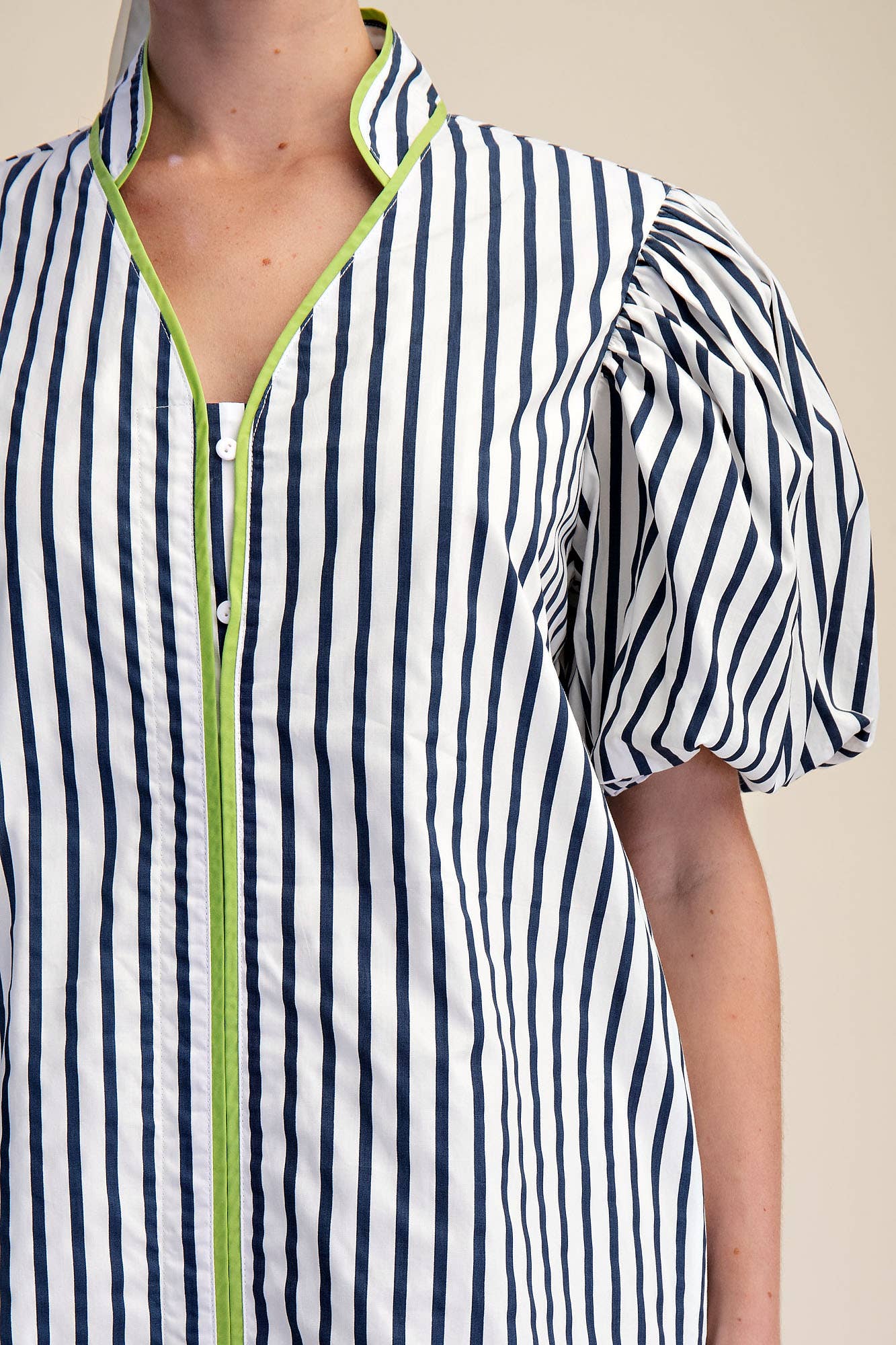 Navy Striped Dress