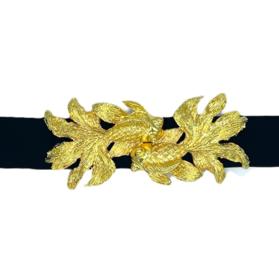 Gold Koi Fish Belt Buckle