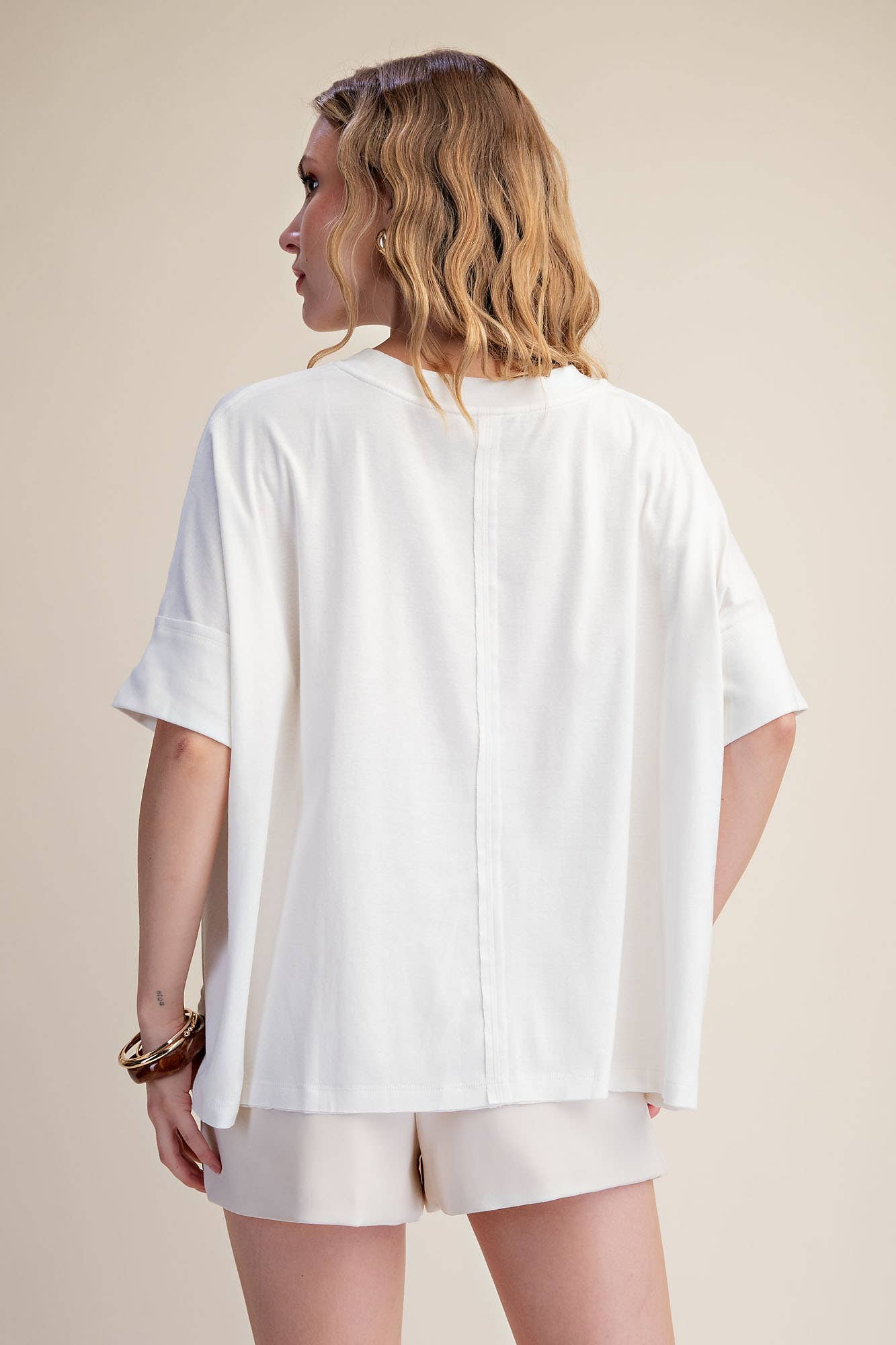 Oversized Ivory T-Shirt
