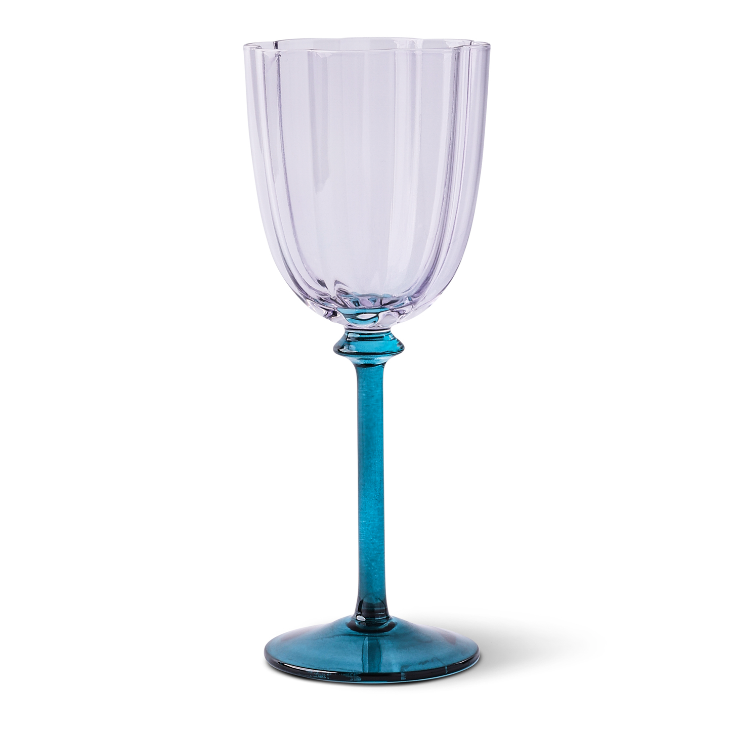 Purple & Blue Wine Glass