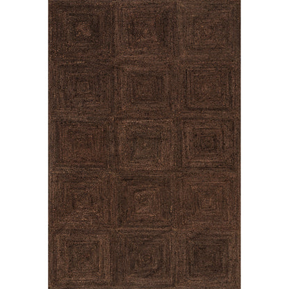 Juniper Tiled Jute Area Rug: Ivory / 4' x 6'