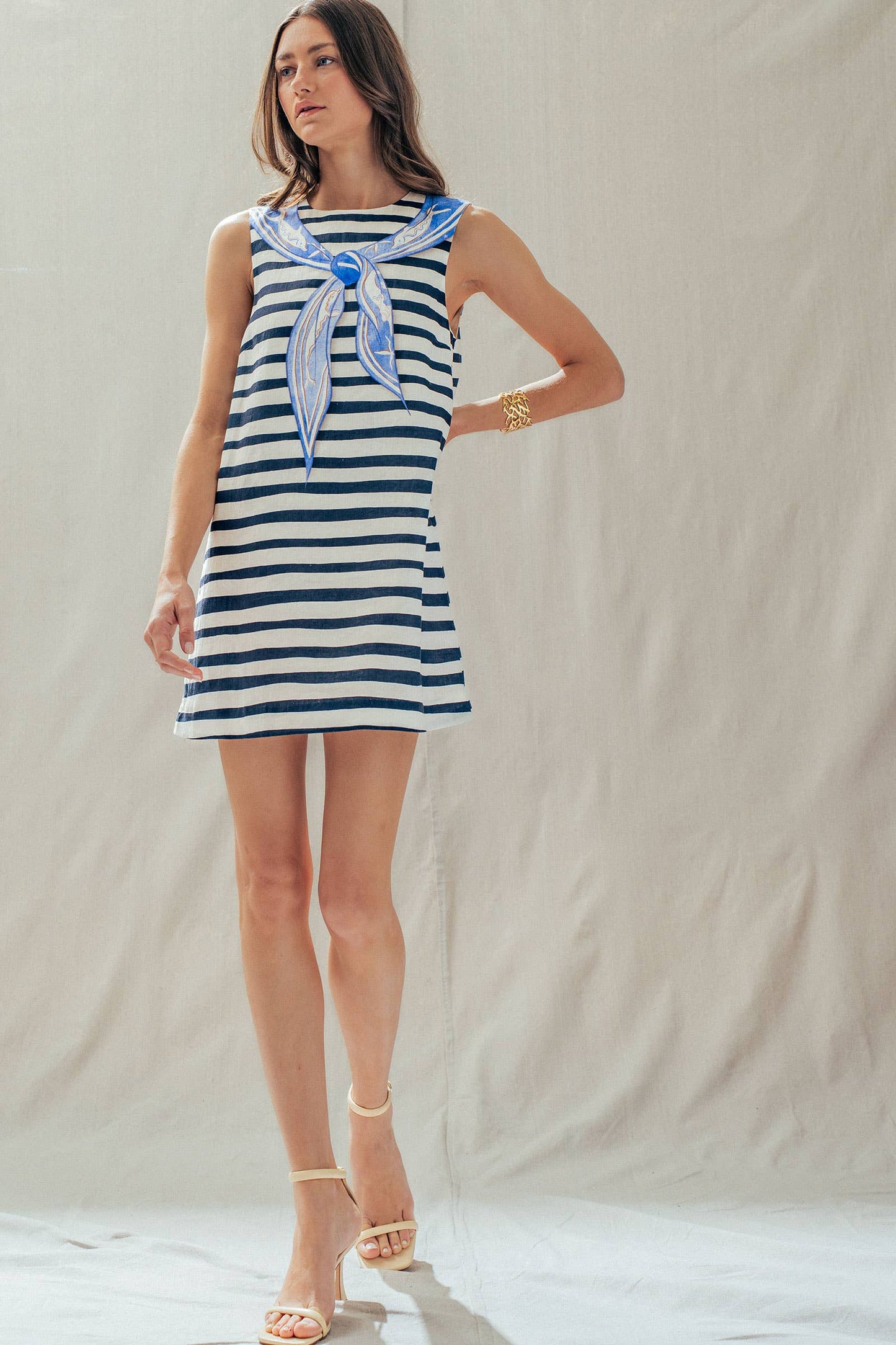Nautical Bandana Shift Dress
