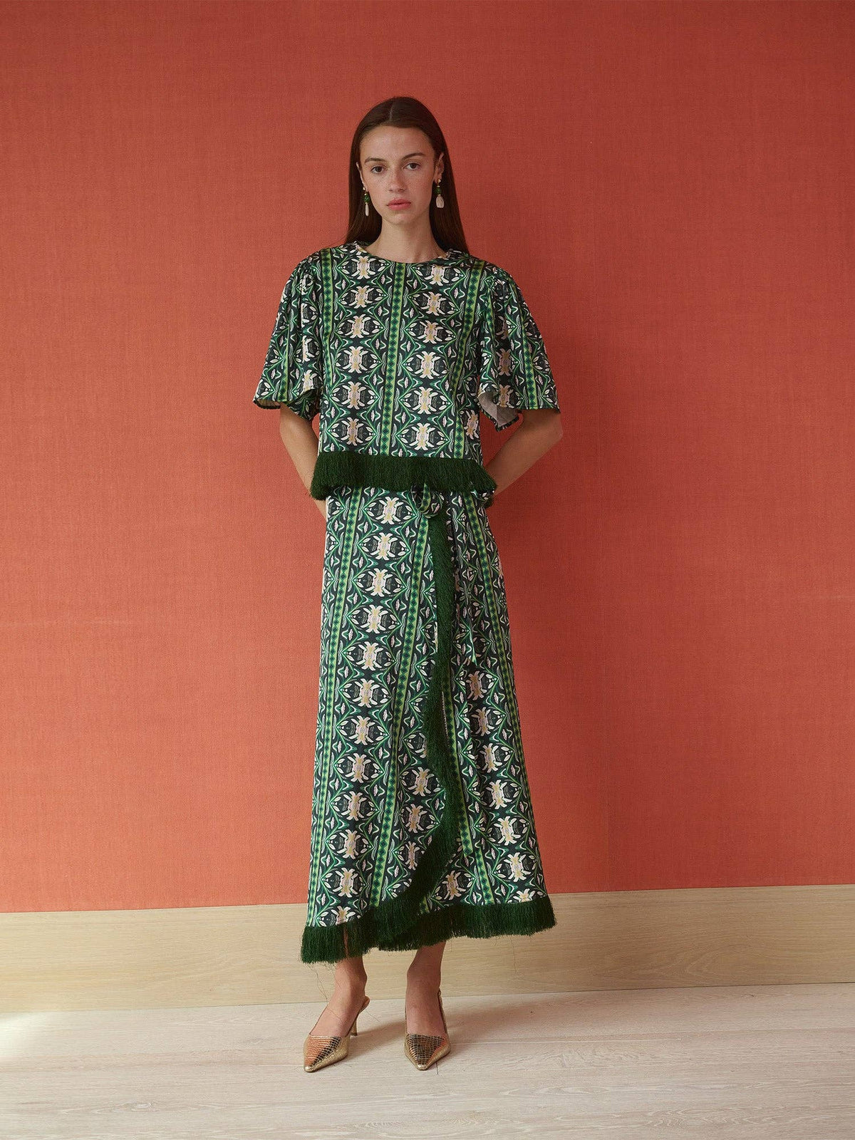 Cooper Wrap Skirt - Garland Green