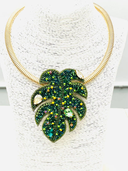 Palm Leaf Necklace