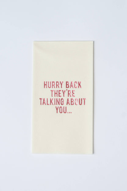 Hurry Back Guest Towels