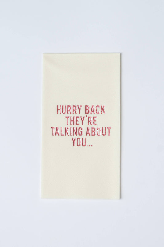 Hurry Back Guest Towels