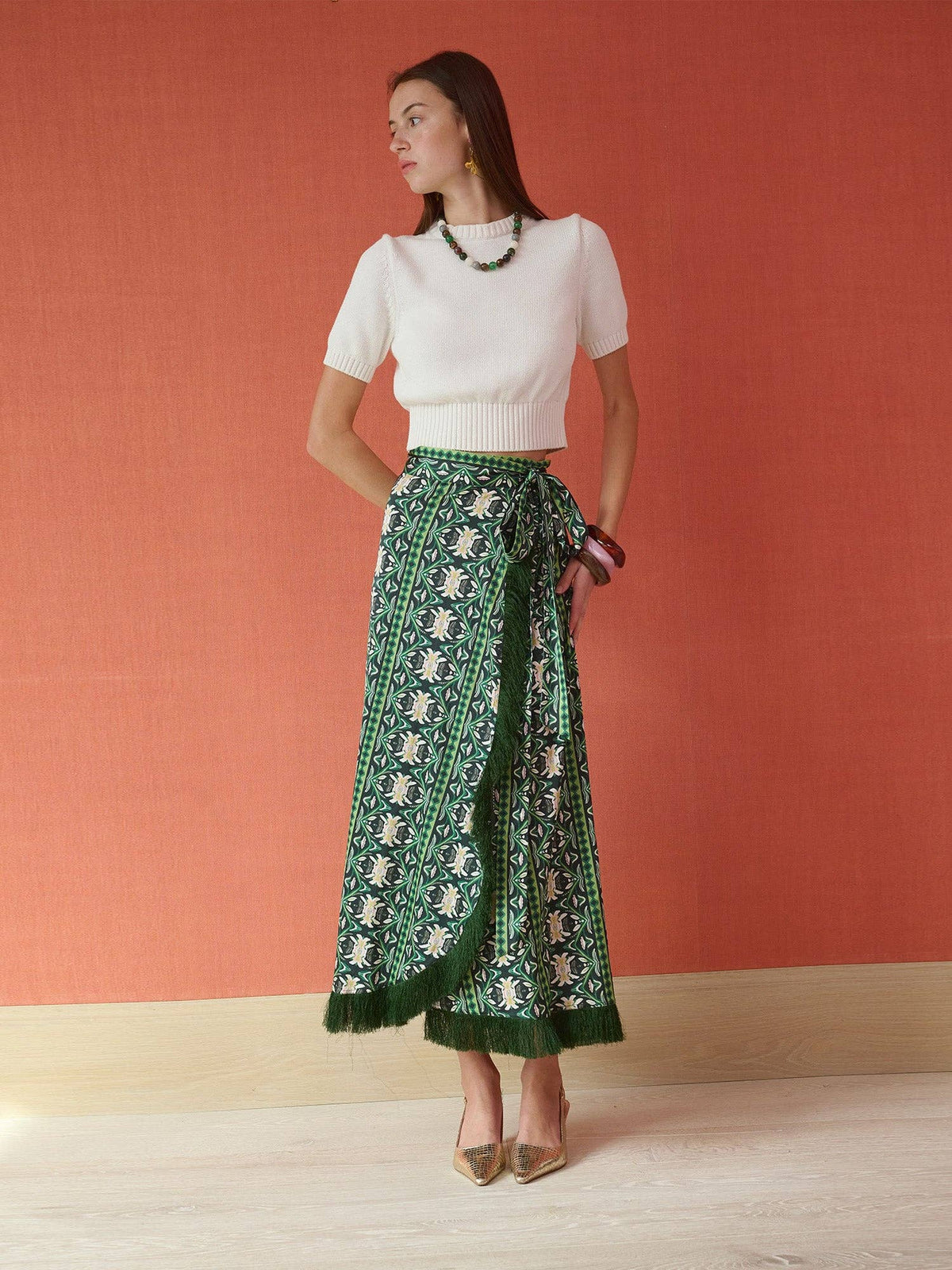 Cooper Wrap Skirt - Garland Green