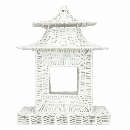 Small White Wicker Pagoda