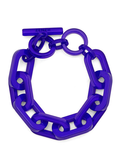 Resin Cable Chain Toggle Bracelet: SAGE