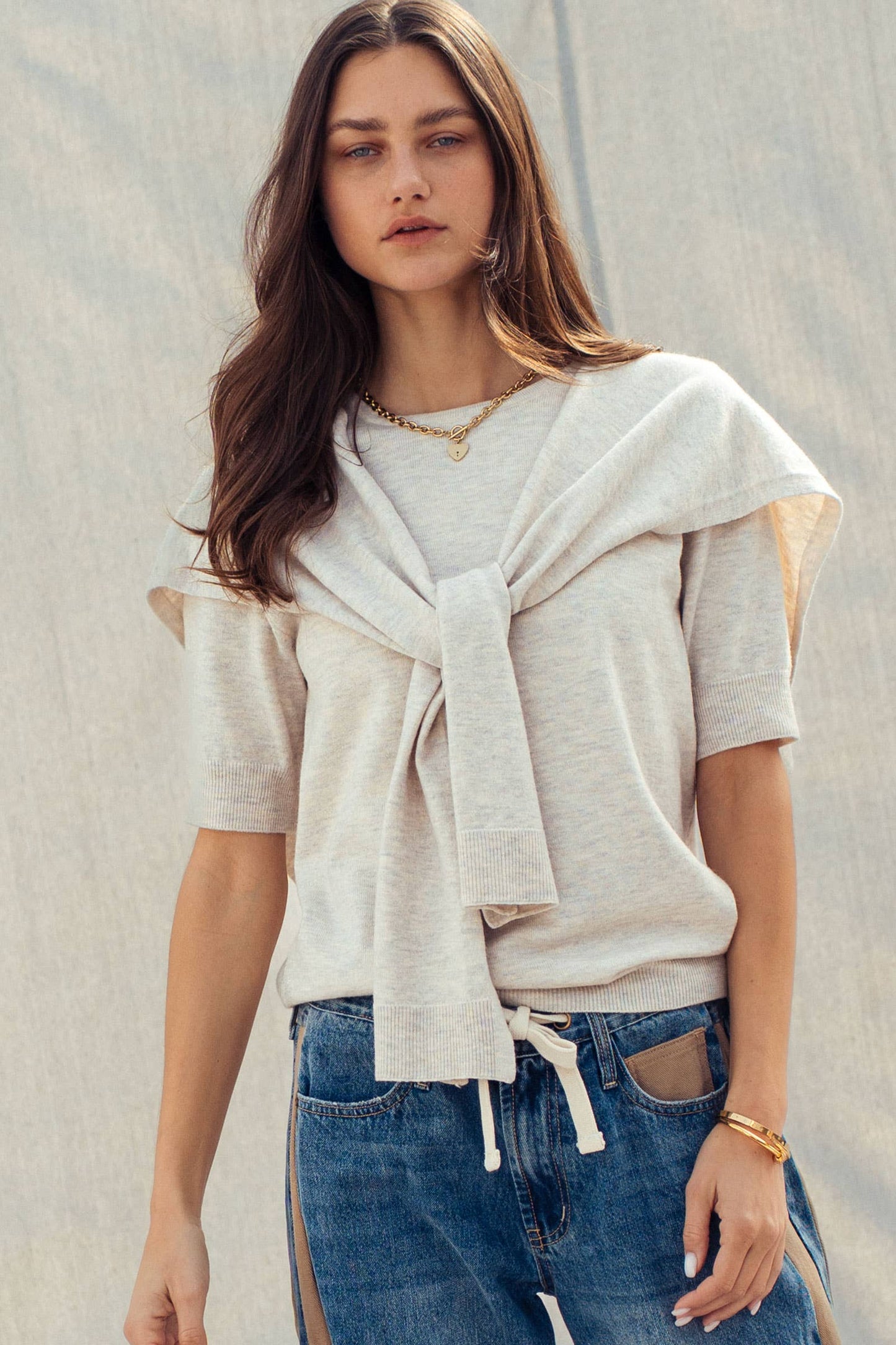 White Sweater Top