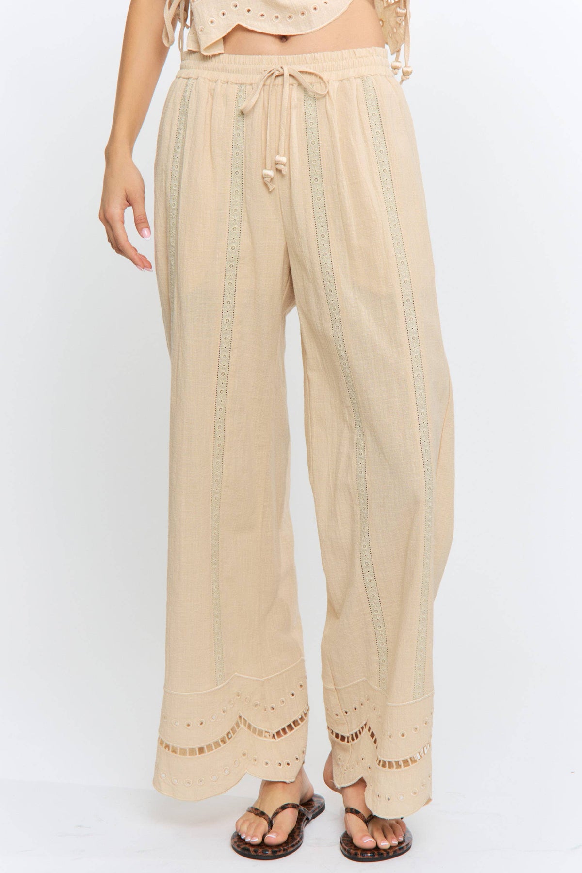 Blue Embroidered Cotton Set