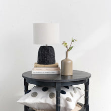 Load image into Gallery viewer, Woven Water Hyacinth Table Lamp
