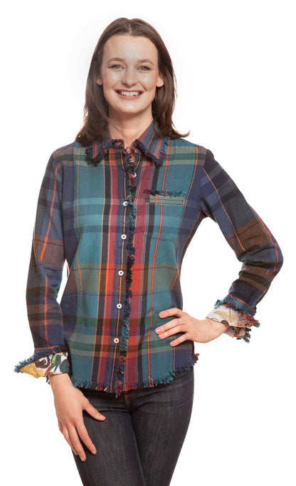 Festive Plaid Button Down