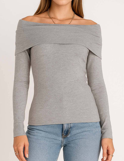 Black Off-Shoulder Top