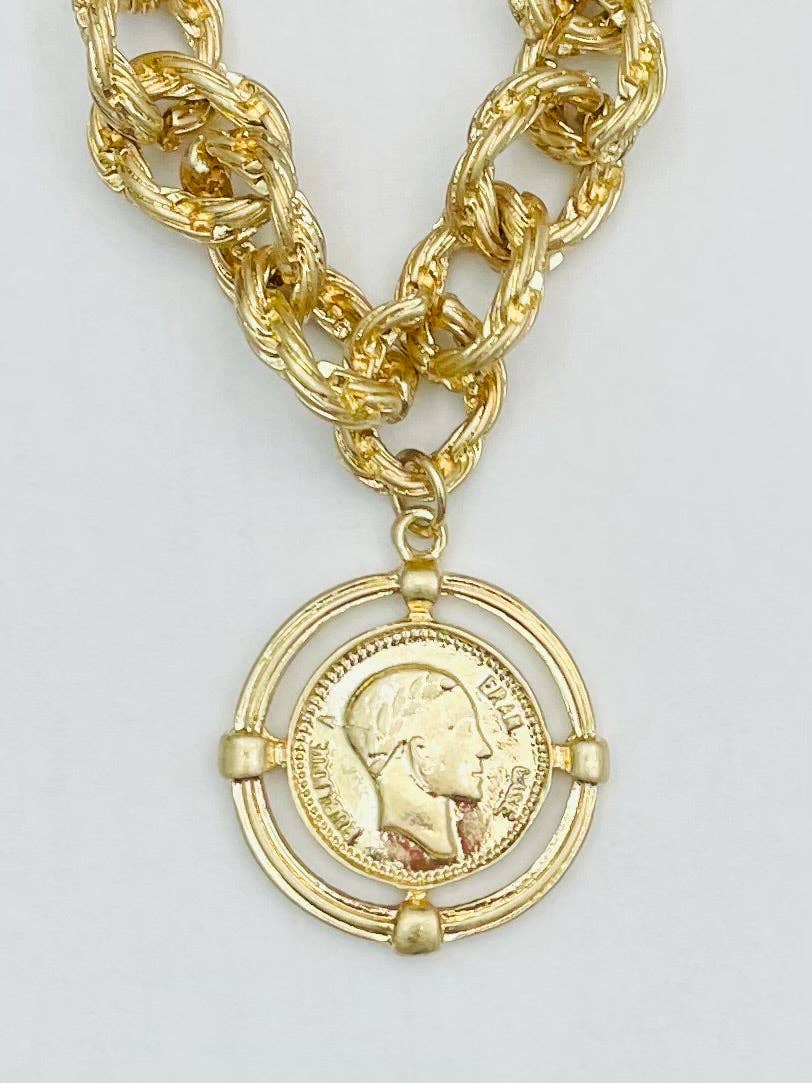 Gold Coin Bracelet
