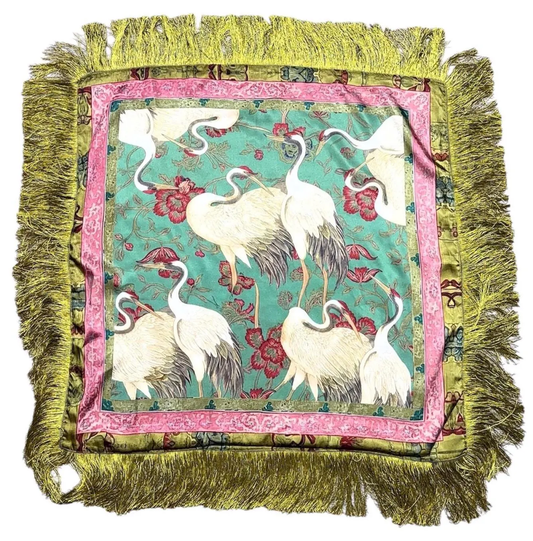 Crane Fringe Scarf