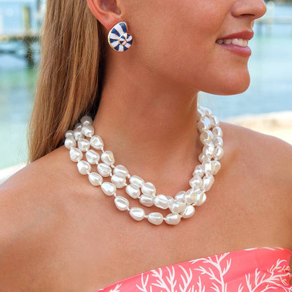 Three Strand Pearl Necklace