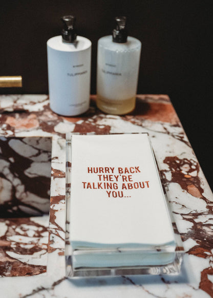 Hurry Back Guest Towels
