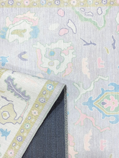 Pastel Lavender Modern Oushak Rug - 9x11'