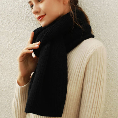 Solid Knit Faux Cashmere Scarf for Women_CWASC0334: Beige / (OS) 1