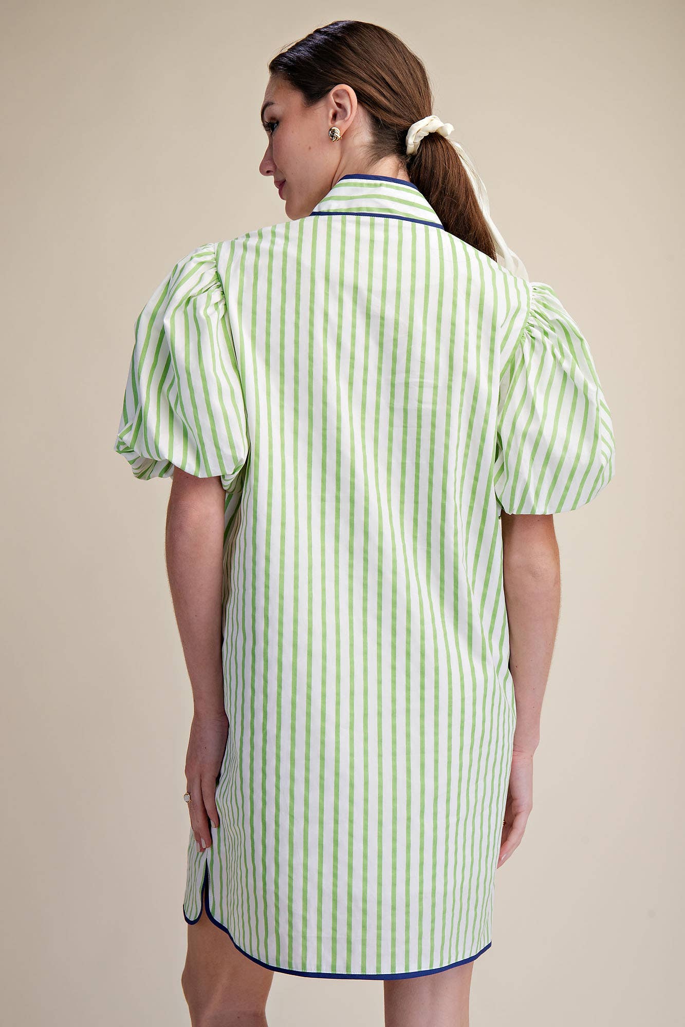 Navy Striped Dress