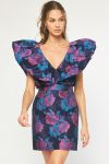 Navy Floral Mini Dress