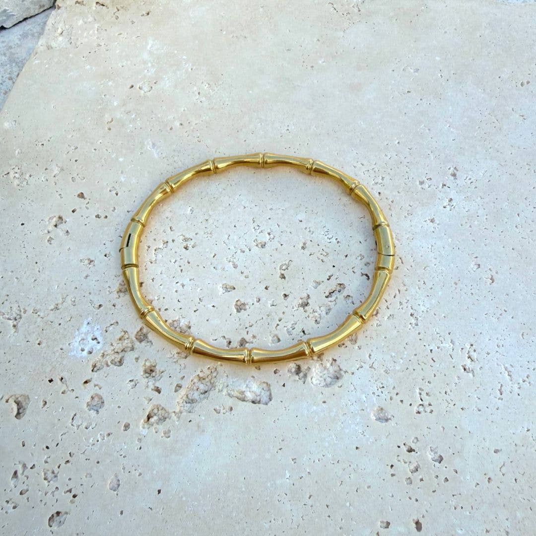Gold Bamboo Bangle