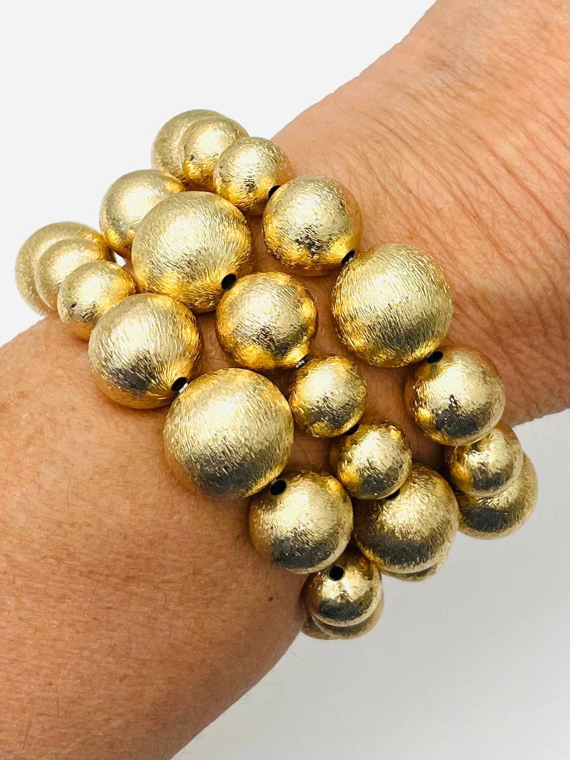 Mixed Gold Ball Bracelet