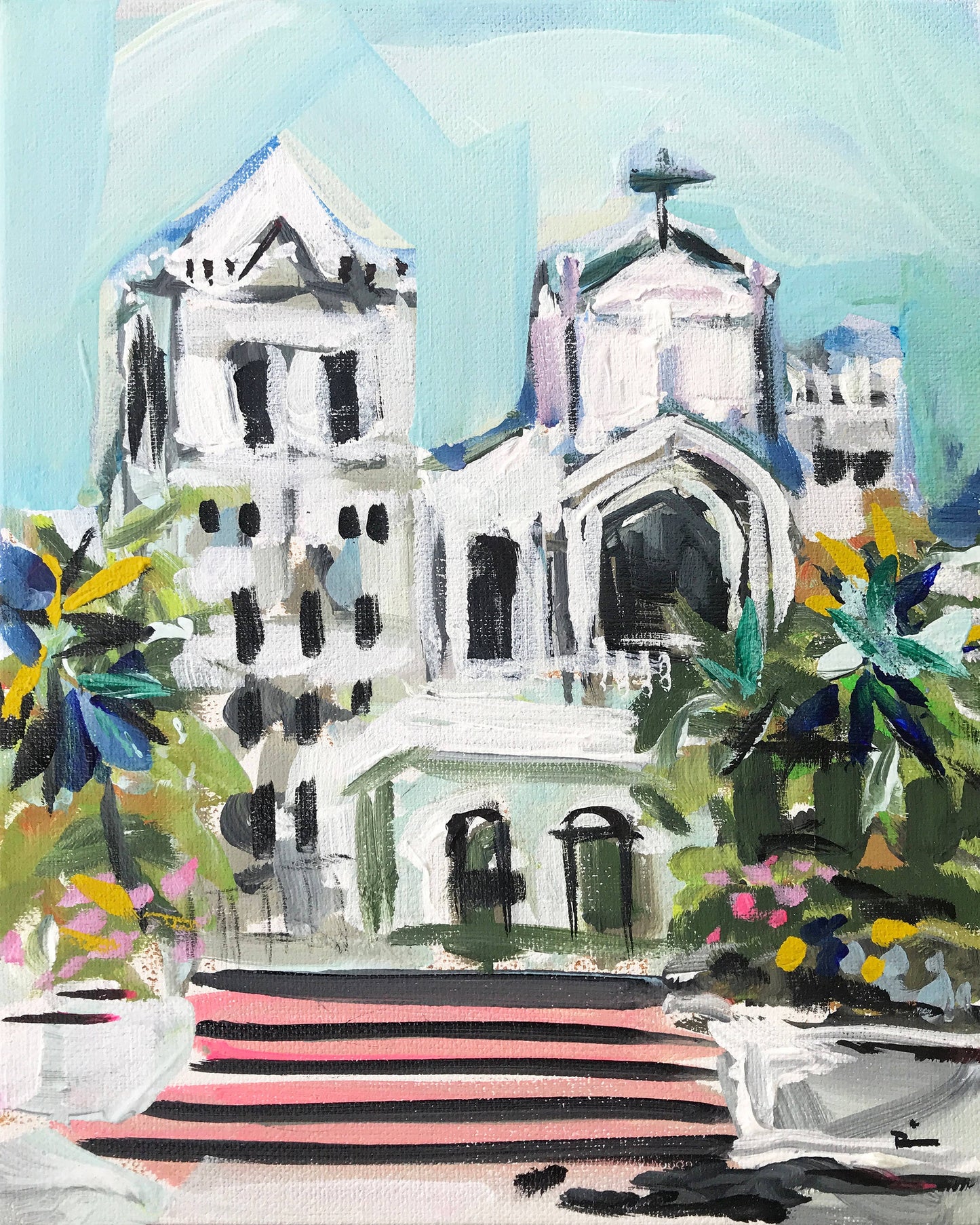 "Key West Church" In Acrylic Frame