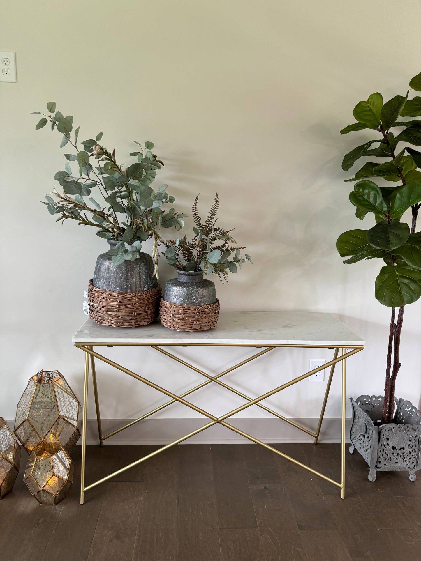 Potted Fiddle Leaf Tree 70”