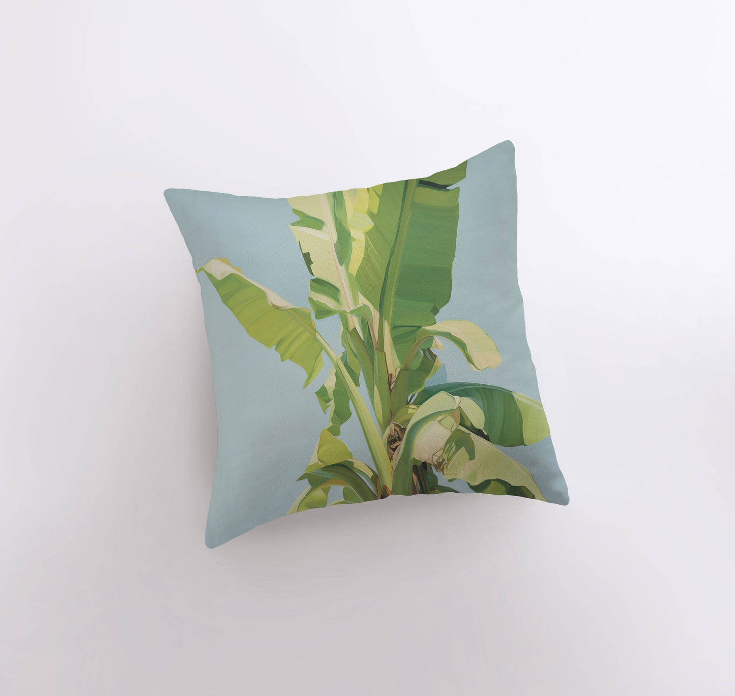 Blue Sky Palm Tree Pillow