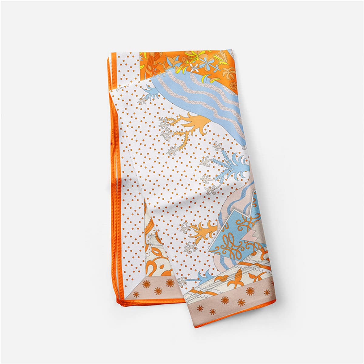 Light Blue Silk Scarf