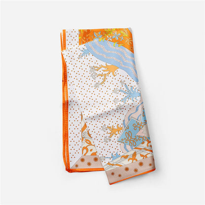 Light Blue Silk Scarf