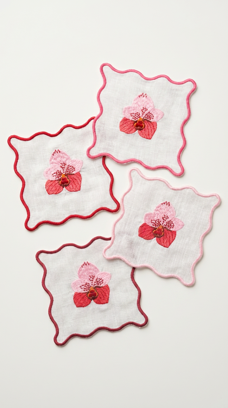 Orchid in Pinks Cocktail Napkins
