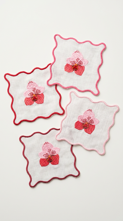 Orchid in Pinks Cocktail Napkins