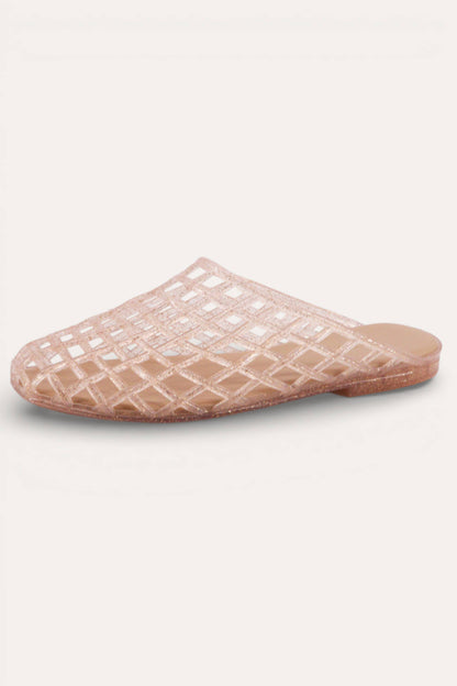 TAN JELLY MULES