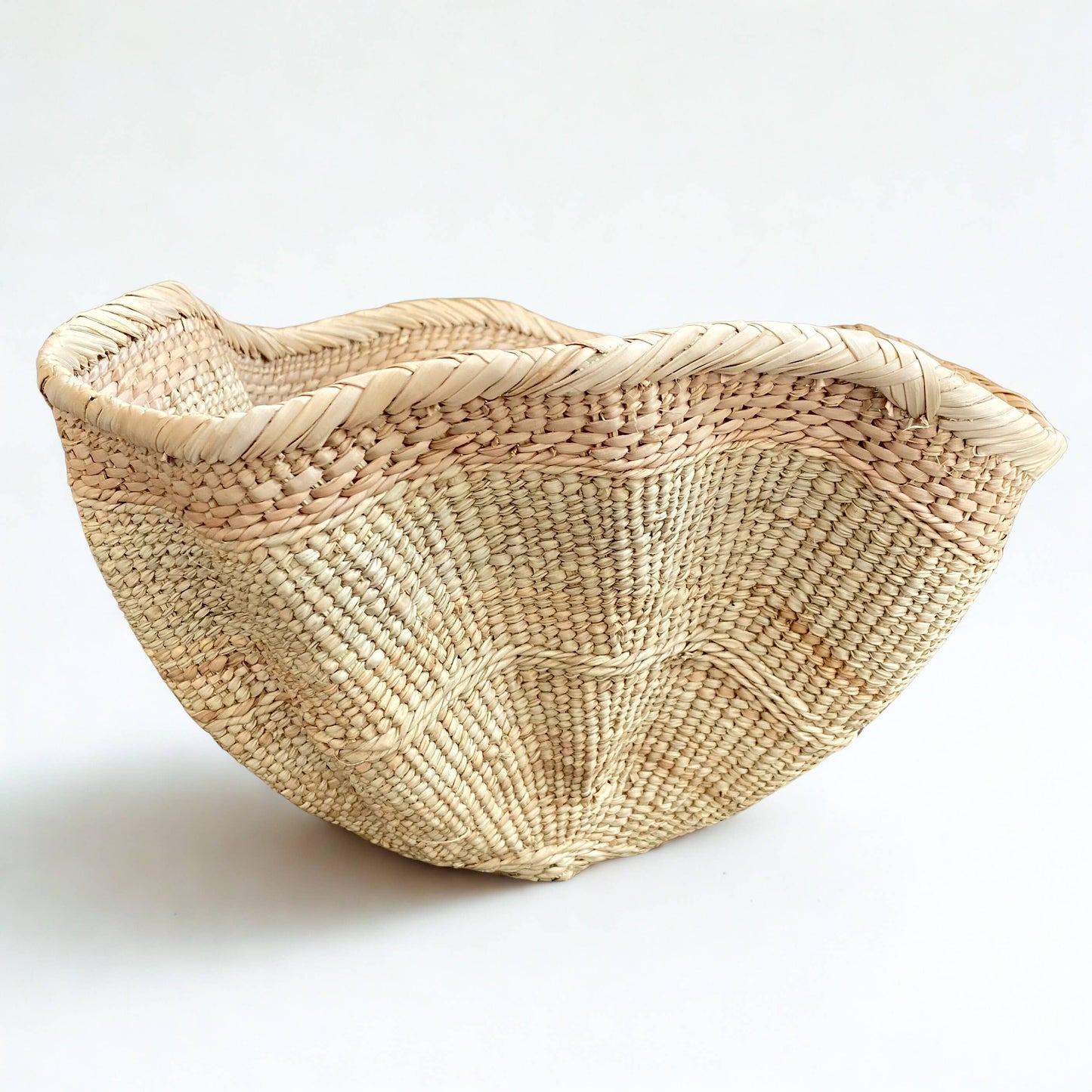 Abstract Rattan Basket - Medium