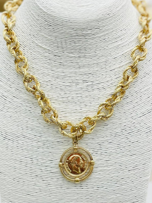 Gold Coin Necklace