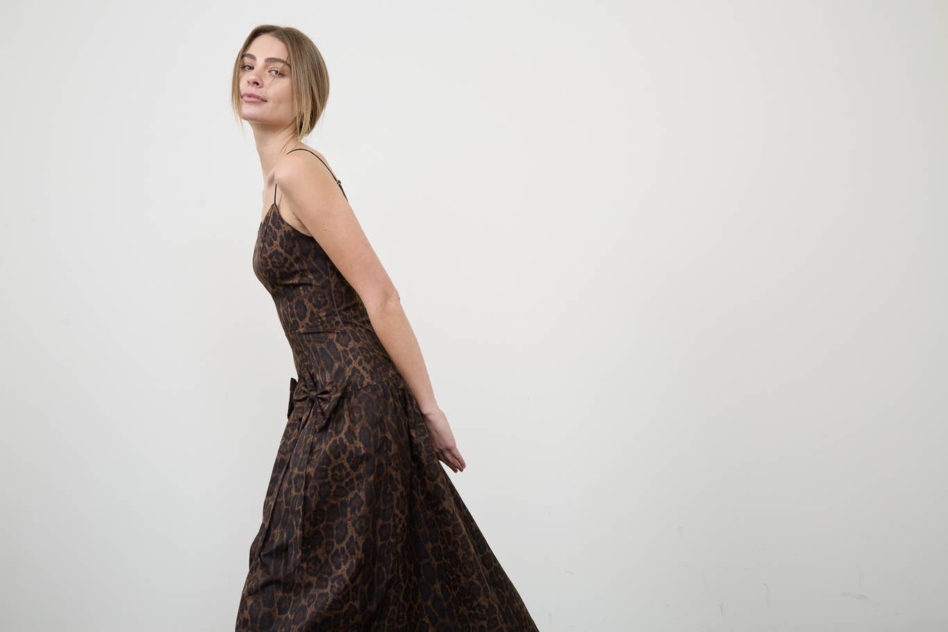 LEOPARD DROP WAIST DRESS
