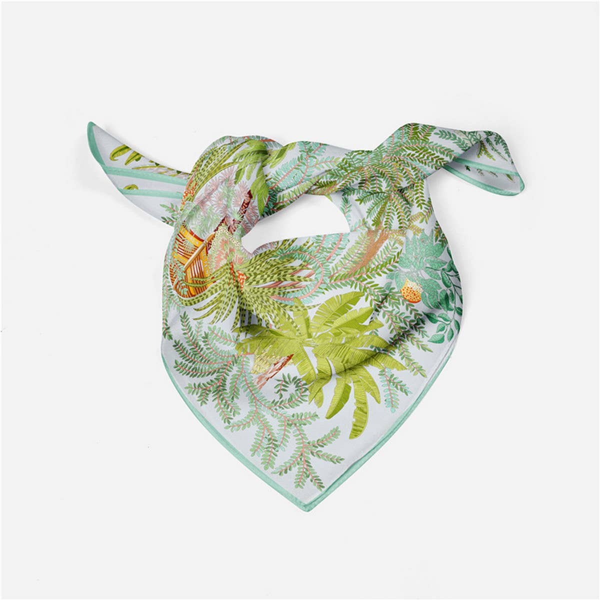 Green Silk Scarf