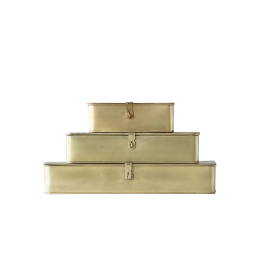 Brass Boxes - Set of 3