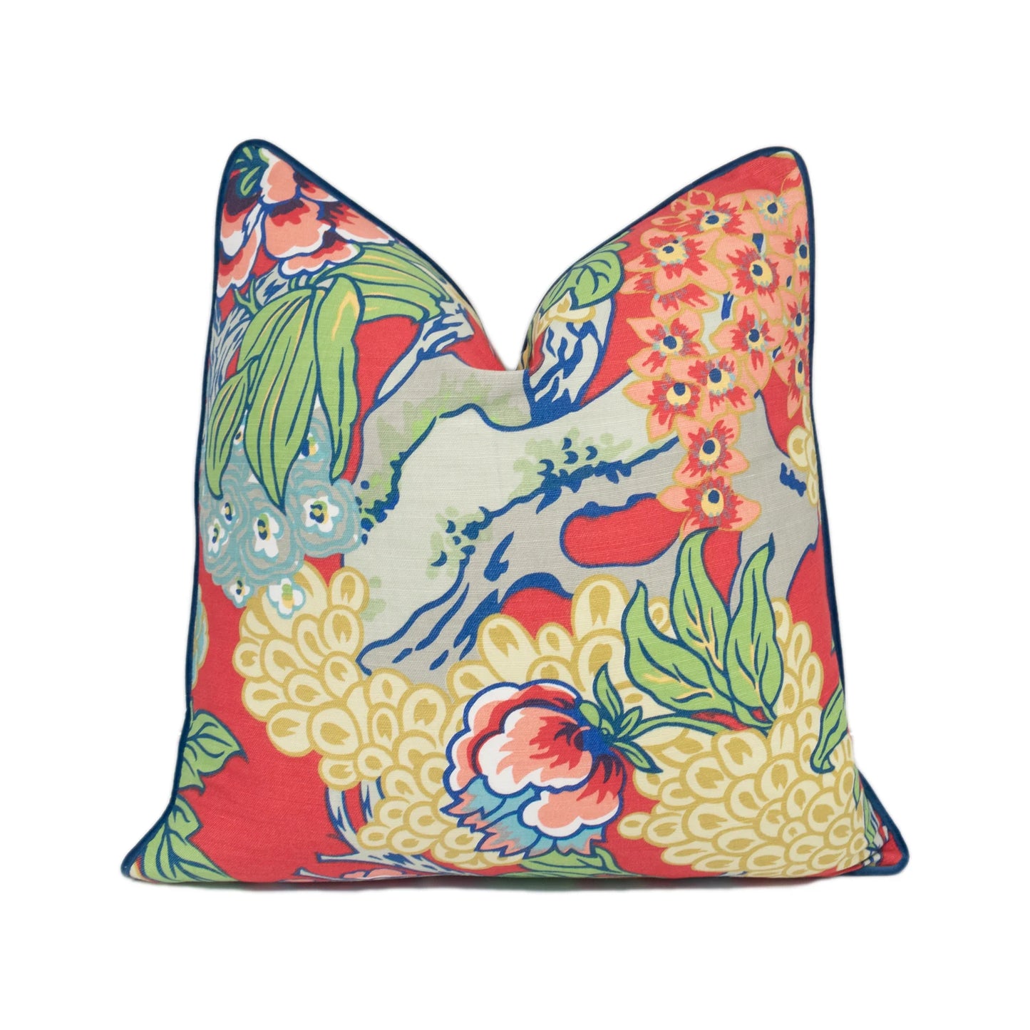 Red Floral Pillow