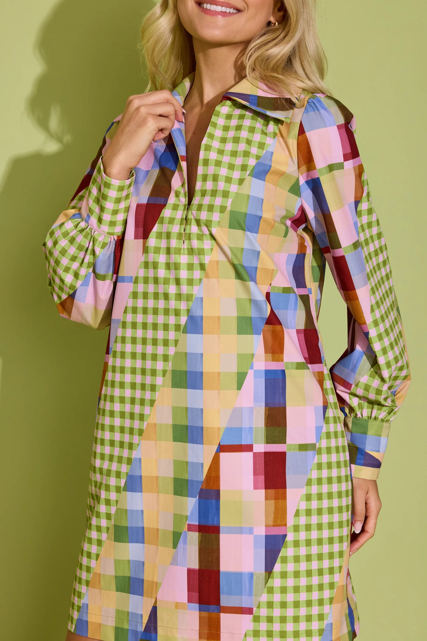 KIMMY DRESS - DIAGONAL CHECK