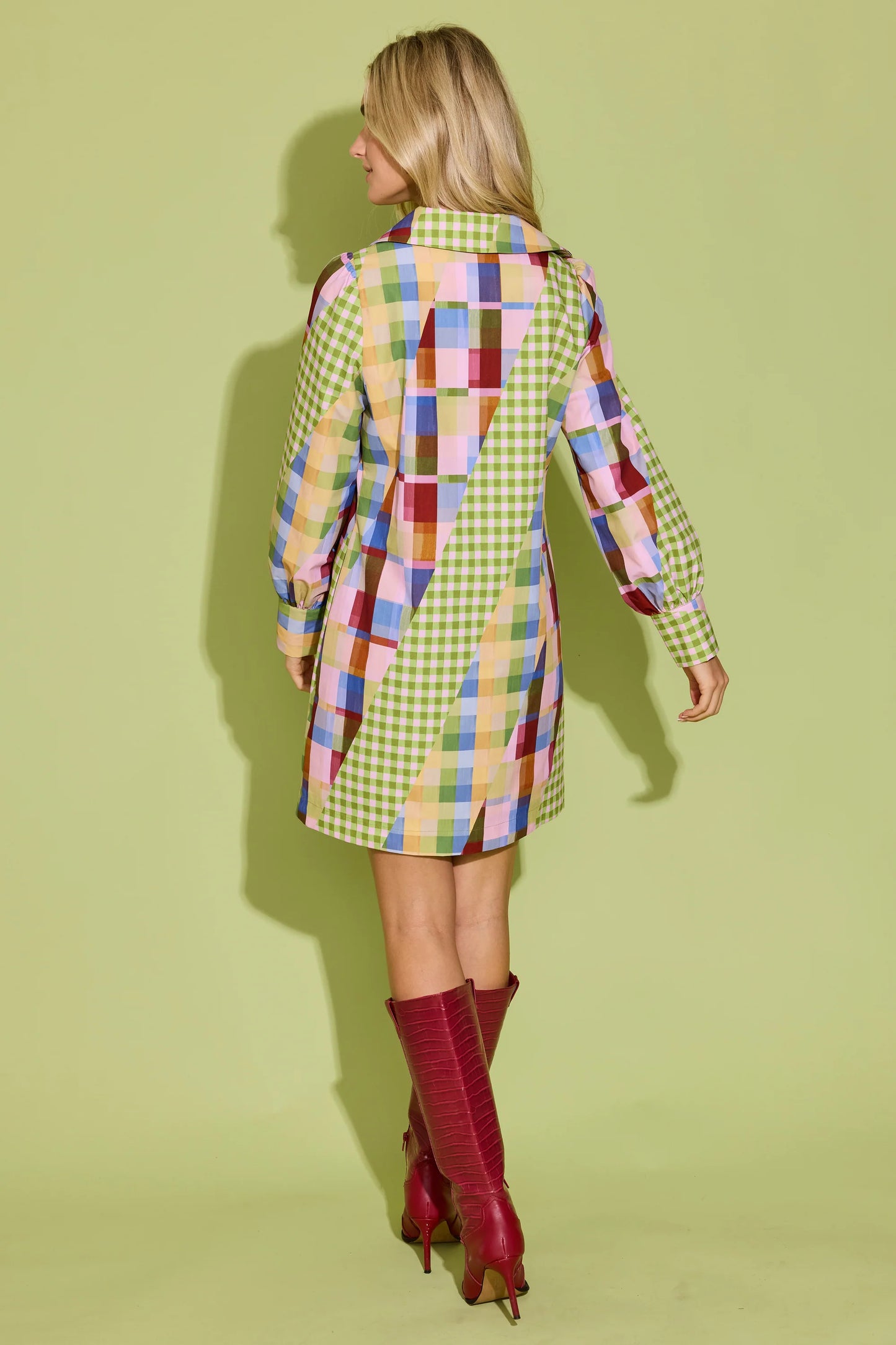 KIMMY DRESS - DIAGONAL CHECK